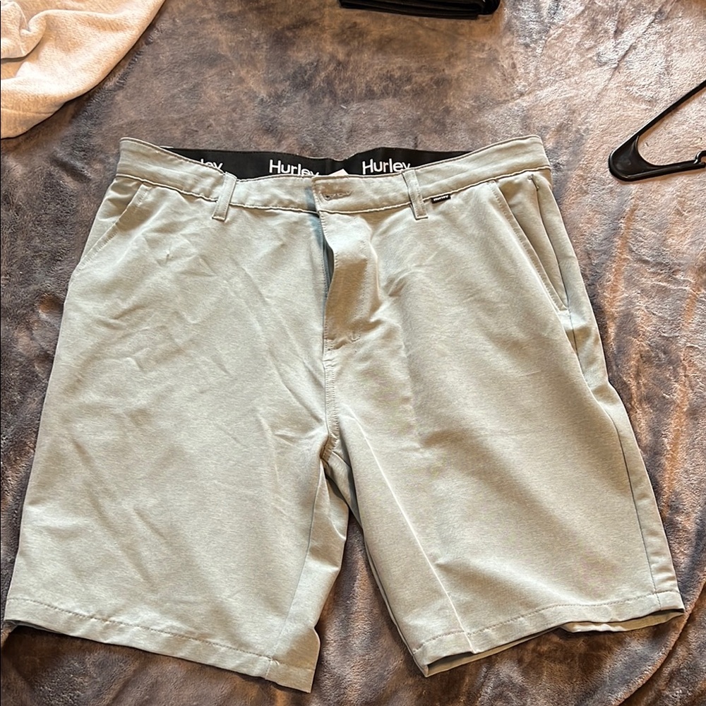 Hurley Men's Gray/Blue Shorts Size 36